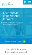 How gtmtax.com looks like on a mobile device such as an iPhone.