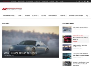 How gtspirit.com looks like on a tablet such as an iPad.