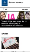 How gu.se looks like on a mobile device such as an iPhone.