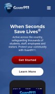 How guard911.com looks like on a mobile device such as an iPhone.