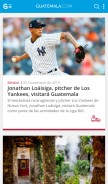 How guatemala.com looks like on a mobile device such as an iPhone.