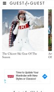 How guestofaguest.com looks like on a mobile device such as an iPhone.