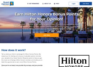 How guestopinionrewards.com looks like on a tablet such as an iPad.