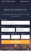 How guestreservations.com looks like on a mobile device such as an iPhone.