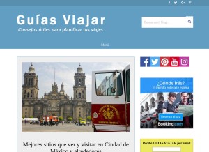 How guias-viajar.com looks like on a tablet such as an iPad.