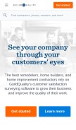 How guildquality.com looks like on a mobile device such as an iPhone.