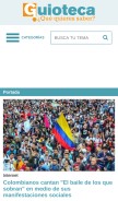 How guioteca.com looks like on a mobile device such as an iPhone.