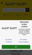 How gulesider.no looks like on a mobile device such as an iPhone.