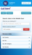 How gulftalent.com looks like on a mobile device such as an iPhone.