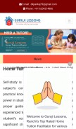 How gurujilessons.com looks like on a mobile device such as an iPhone.