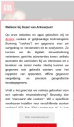 How gva.be looks like on a mobile device such as an iPhone.