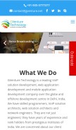 How gventure.net looks like on a mobile device such as an iPhone.