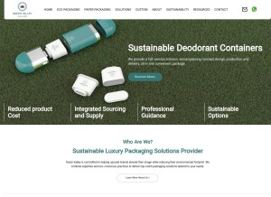 How gvpak.com looks like on a tablet such as an iPad.