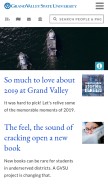 How gvsu.edu looks like on a mobile device such as an iPhone.