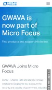 How gwava.com looks like on a mobile device such as an iPhone.