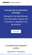 How gxs.com looks like on a mobile device such as an iPhone.
