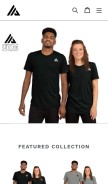 How gymclothes.net looks like on a mobile device such as an iPhone.