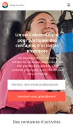 How gympass.com looks like on a mobile device such as an iPhone.