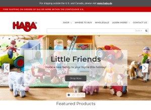 How habausa.com looks like on a tablet such as an iPad.