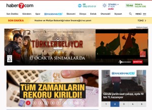 How haber7.com looks like on a tablet such as an iPad.