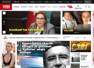 How haberturk.com looks like on a tablet such as an iPad.