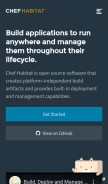 How habitat.sh looks like on a mobile device such as an iPhone.