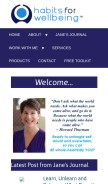 How habitsforwellbeing.com looks like on a mobile device such as an iPhone.