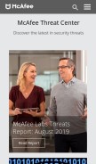 How hackerwatch.org looks like on a mobile device such as an iPhone.