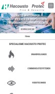 How hacousto.com looks like on a mobile device such as an iPhone.