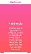 How hairsimply.com looks like on a mobile device such as an iPhone.