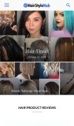 How hairstylehub.com looks like on a mobile device such as an iPhone.