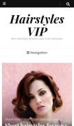How hairstylesvip.com looks like on a mobile device such as an iPhone.