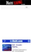 How haitilibre.com looks like on a mobile device such as an iPhone.