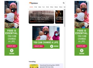 How haiupdate.com looks like on a tablet such as an iPad.