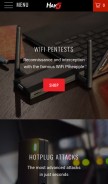 How hak5.org looks like on a mobile device such as an iPhone.