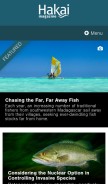 How hakaimagazine.com looks like on a mobile device such as an iPhone.