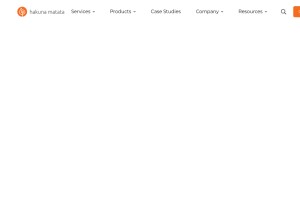 How hakunamatatatech.com looks like on a tablet such as an iPad.