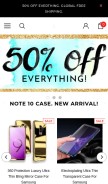 How halfoff.club looks like on a mobile device such as an iPhone.