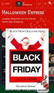 How halloweenexpress.com looks like on a mobile device such as an iPhone.