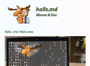 How halls.md looks like on a tablet such as an iPad.