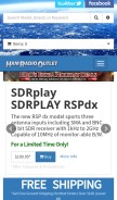 How hamradio.com looks like on a mobile device such as an iPhone.