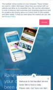 How handbid.com looks like on a mobile device such as an iPhone.