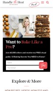 How handletheheat.com looks like on a mobile device such as an iPhone.