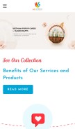 How handmadegifts.com.vn looks like on a mobile device such as an iPhone.