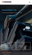 How hankooktire.com looks like on a mobile device such as an iPhone.