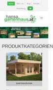 How hansagartenhaus.at looks like on a mobile device such as an iPhone.