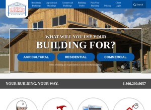 How hansenpolebuildings.com looks like on a tablet such as an iPad.