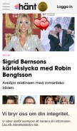 How hant.se looks like on a mobile device such as an iPhone.
