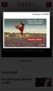 How happi.com looks like on a mobile device such as an iPhone.