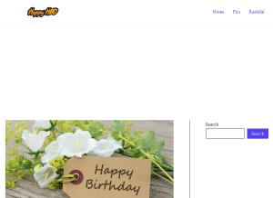 How happy-birthday-images.com looks like on a tablet such as an iPad.
